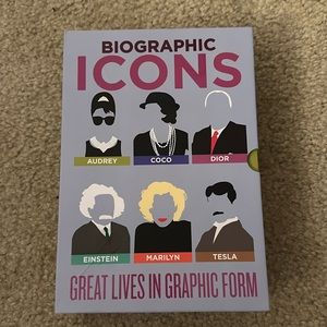 Biographic Icons Book Set: Coco Chanel, Audrey, Dior